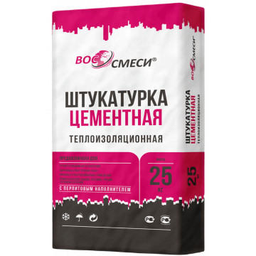 Теплая перлитовая штукатурка «Зима» на основе цемента фото